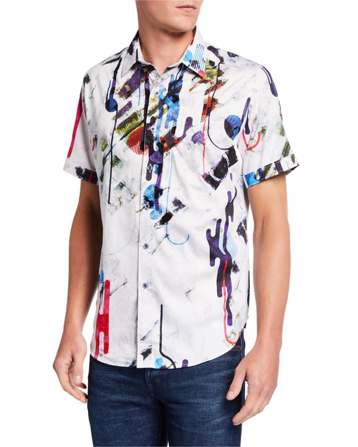 Men's Bristlecone Abstract Short-sleeve