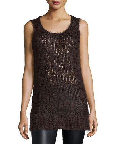 Round-neck Tank, Chocolate