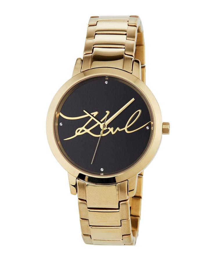 36mm Camille Watch W/ Bracelet, Black/gold