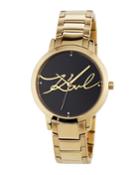 36mm Camille Watch W/ Bracelet, Black/gold