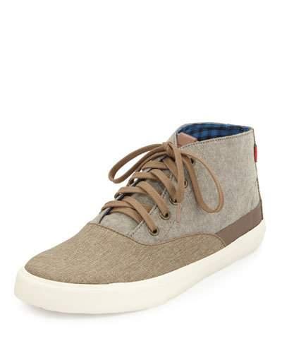 Percy Hi Colorblock Canvas Sneaker, Chestnut
