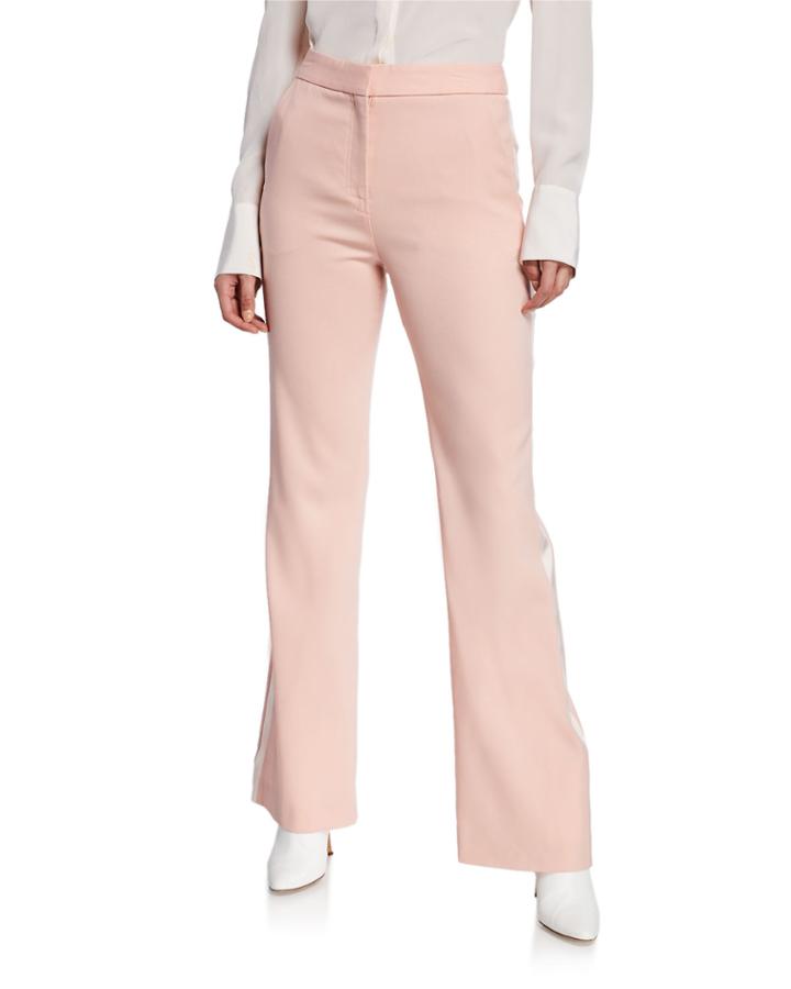 Milio High-waist Wide-leg Wool Pants W/