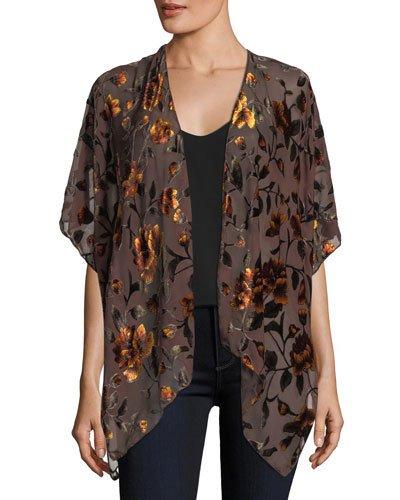 Floral Velvet Kimono