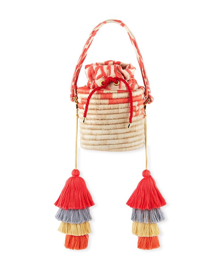 Fique Bucket Bag With Crossbody