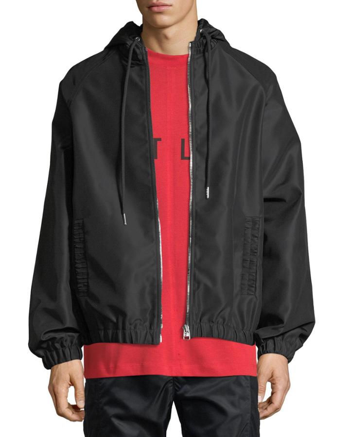 Gathered-trim Sateen Track Jacket