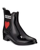 Gored Heart Rain Boots