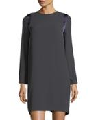 Long-sleeve Silk T-shirt Dress