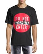 Men's Do Not Enter Graffiti Short-sleeve T-shirt