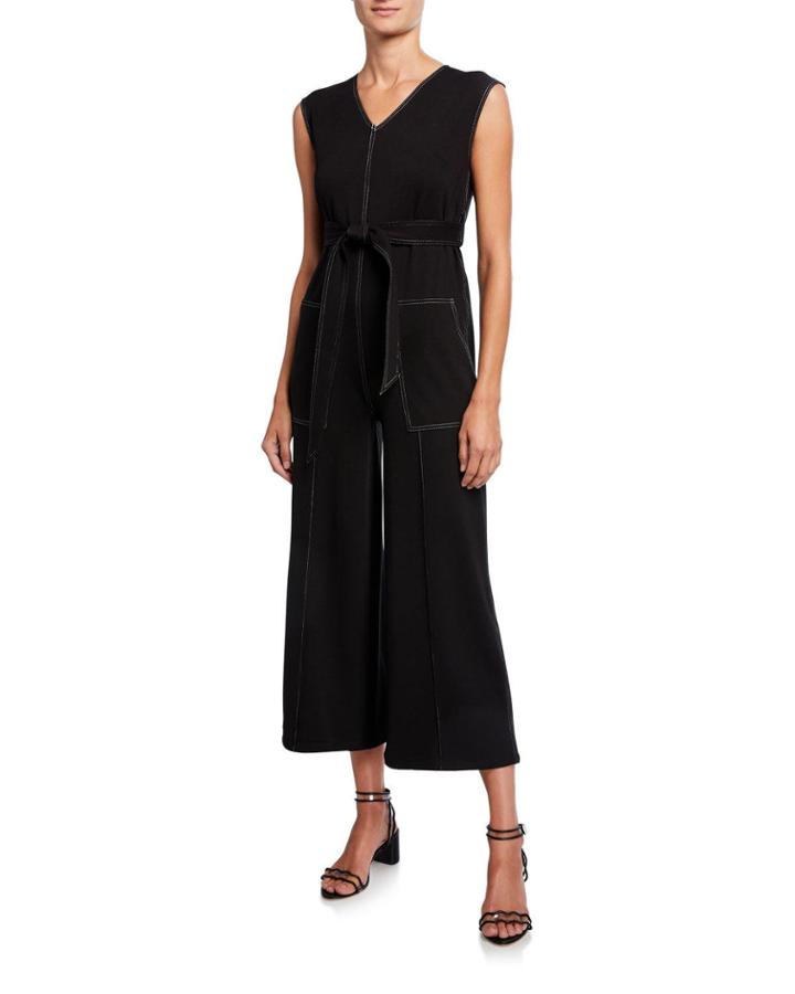 Playdate Sleeveless Cropped Jumpsuit