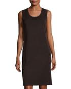 40l Knit Shift Dress, Brown