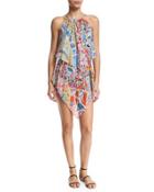 Light Mosaico Halter-neck Dress