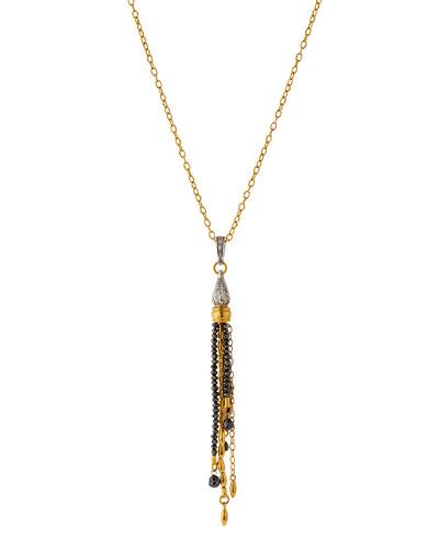 Sultan 24k/18k Diamond Tassel Pendant Necklace