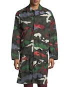 Camouflage Duster-rain Jacket