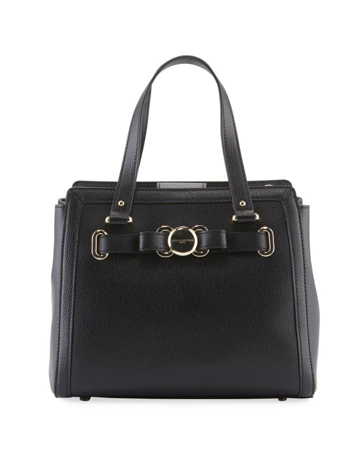 Amelia Saffiano Satchel Tote Bag