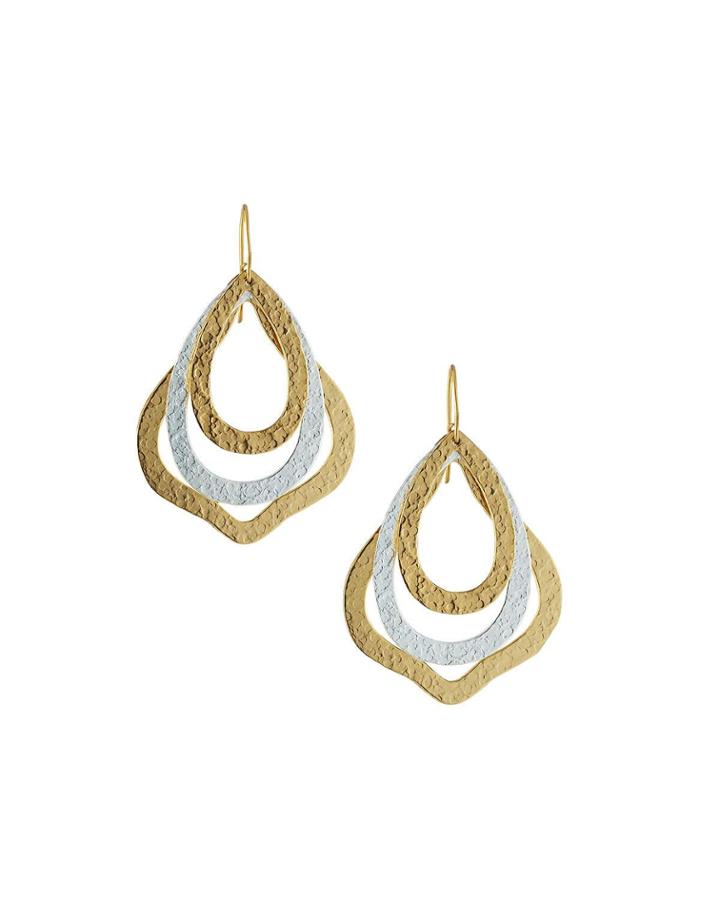 Paris Thrill Layered Drop Earrings