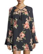Keyhole Floral-print