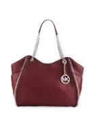 Chelsea Large Leather Shoulder Tote Bag,