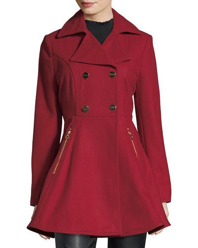 Double-breasted Fit & Flare Coat