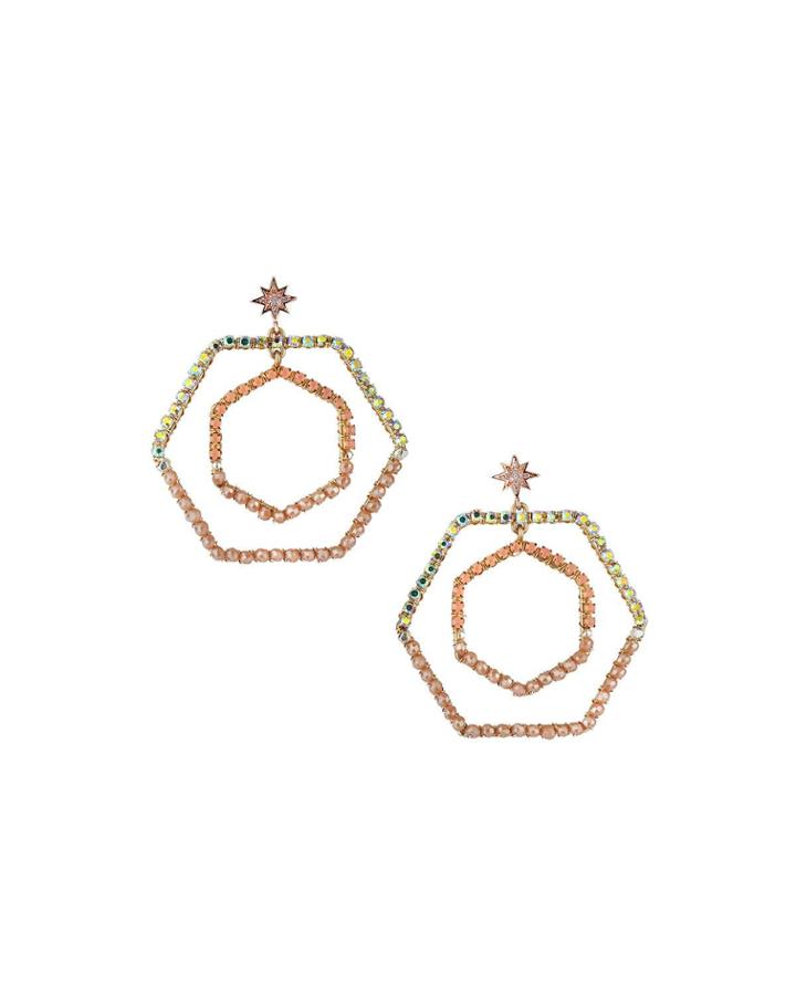 Starburst & Hexagon Earrings
