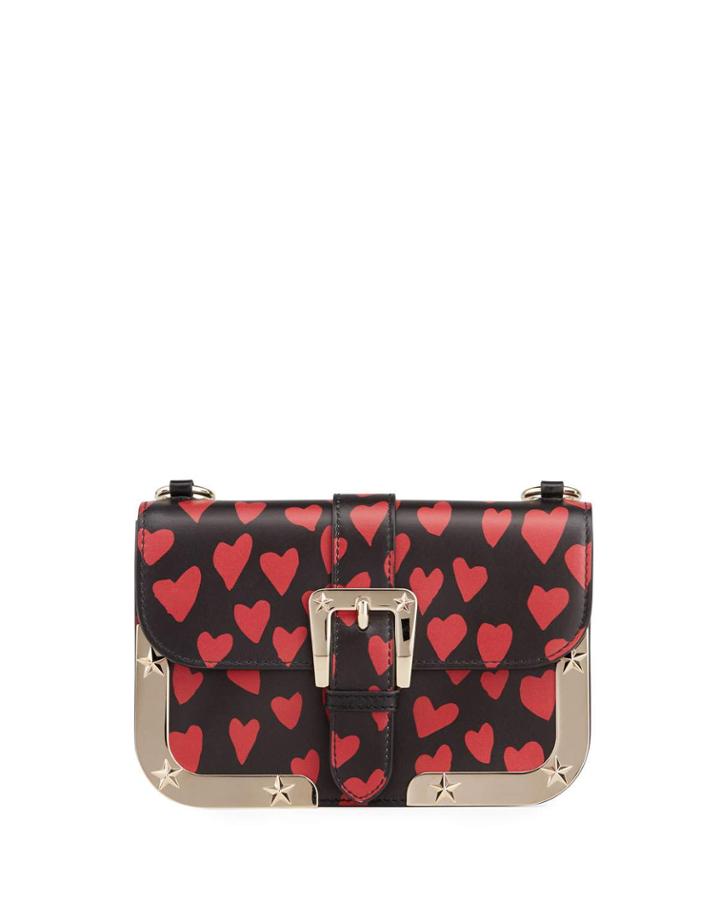 Heart-printed With Studded Stars