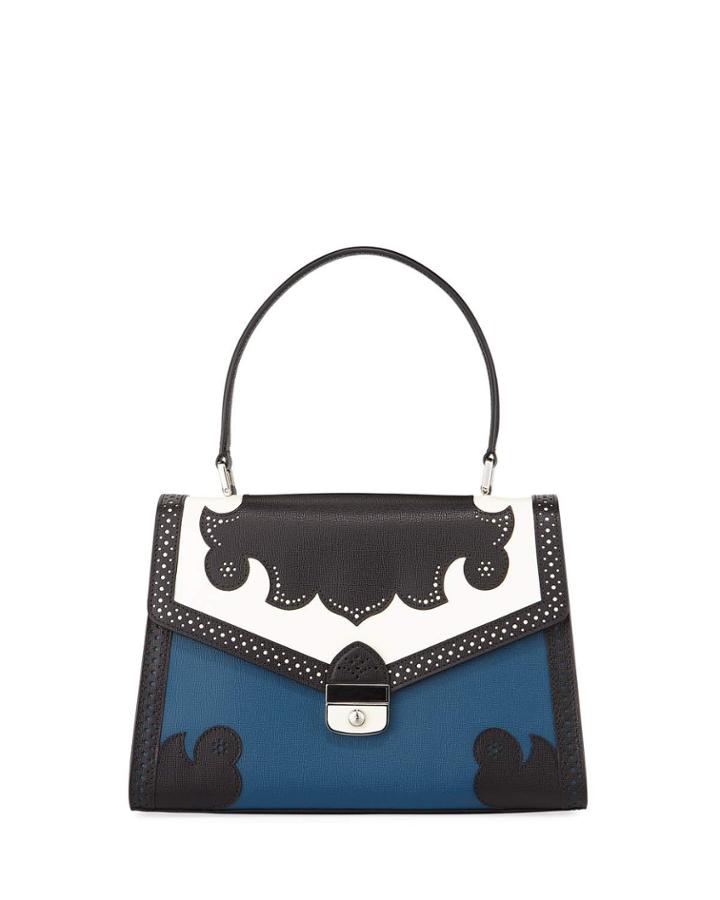 Efrontee Brogue Top Handle Bag