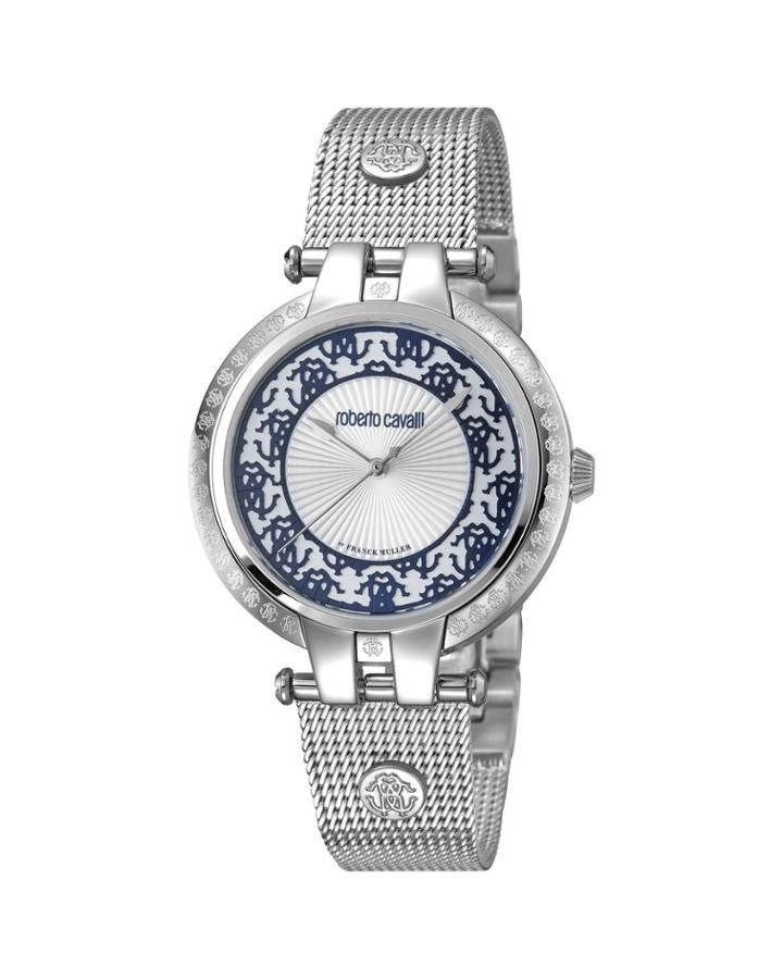 40mm Contrast Logo Watch W/ Mesh Bracelet,