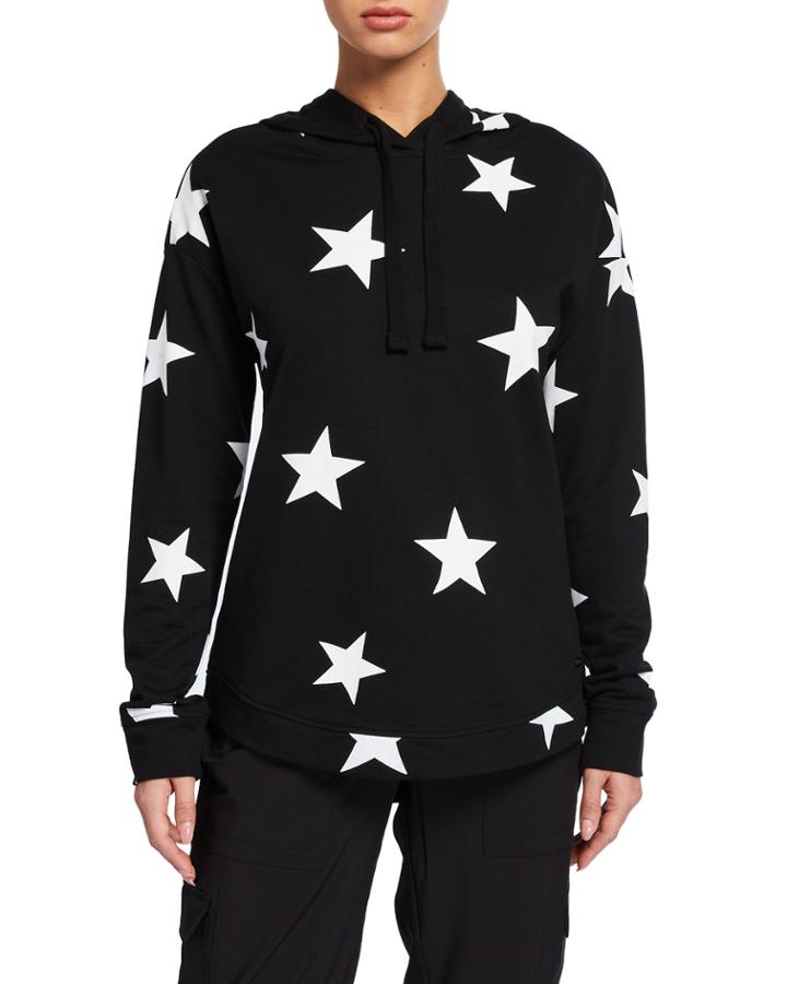 Star-print Hoodie