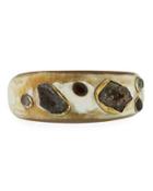 Alika Light Horn Gem Cuff Bracelet