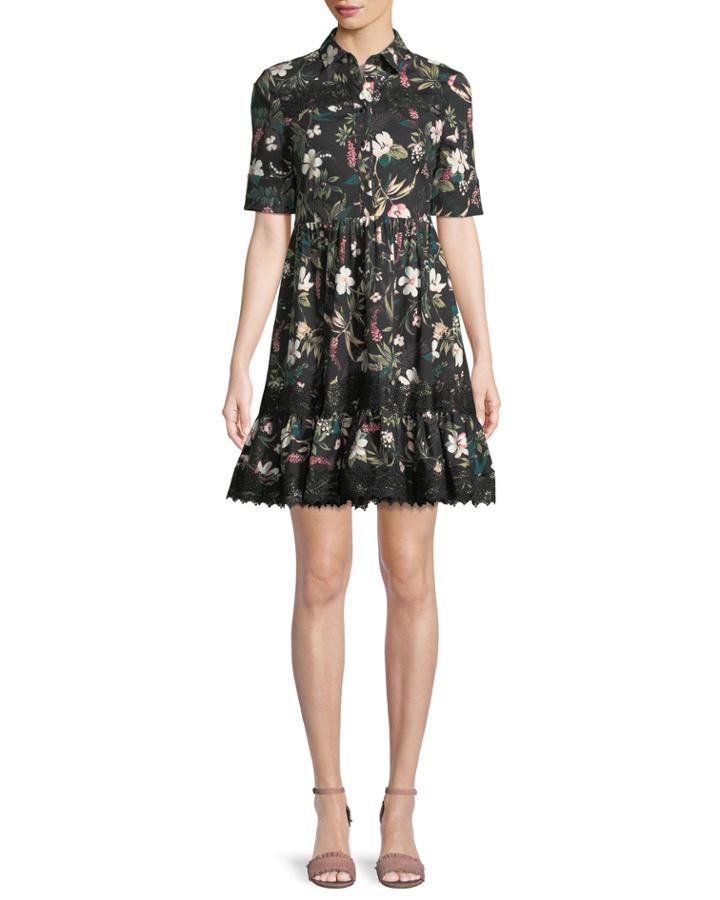 Botanical Short-sleeve Poplin