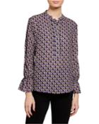 Geo Print Crepe Long
