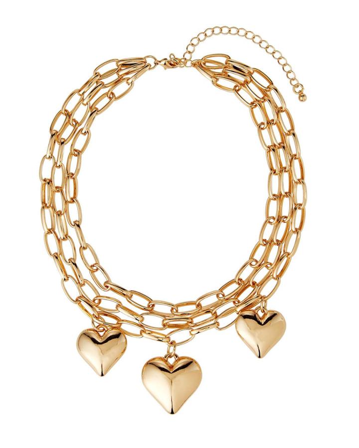 3-heart Pendant Necklace