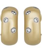 18k Yellow Gold Platinum Etoile Diamond Earrings