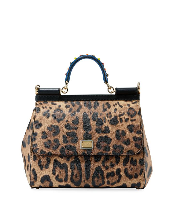 Sicily Leopard-print Tote Bag