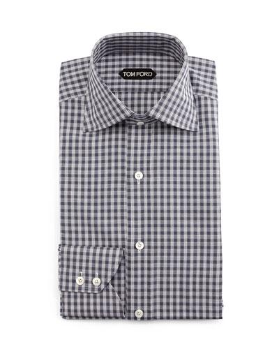 Geometrical-gingham Dress