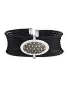 Noir Two-tone Diamond Oval Bracelet