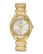 31mm Eco-drive Bracelet Watch, Yellow Golden