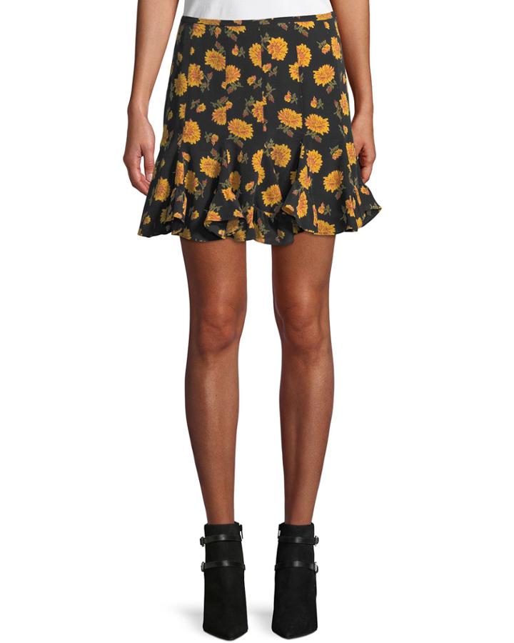 Weller Floral-print Flounce