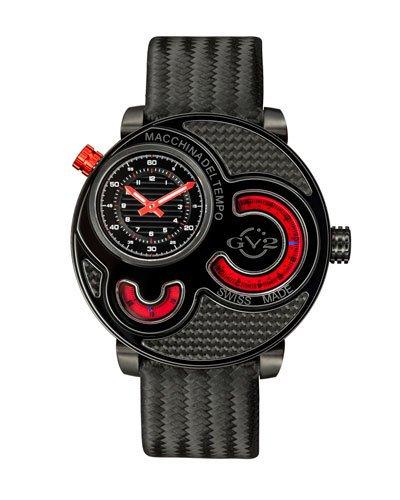 47mm Macchina Del Tempo Men's Chronograph Watch, Black