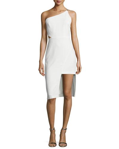 One-shoulder Asymmetric Dress