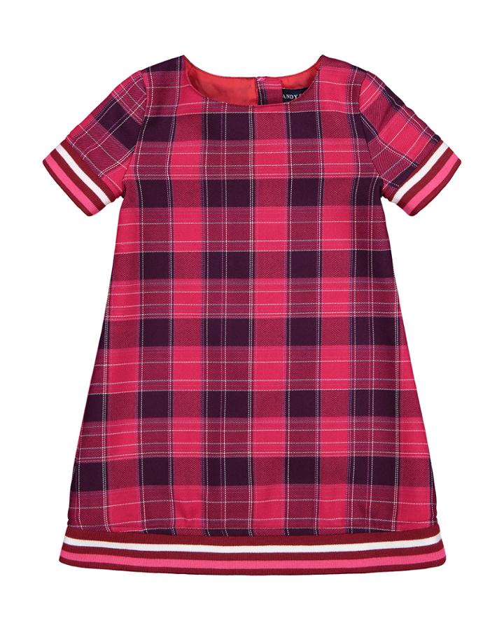 Girl's Plaid A-line Dress,