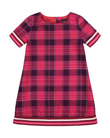 Girl's Plaid A-line Dress,