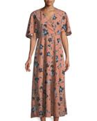 Floral Bat-sleeve