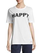 Happy Short-sleeve Tee, White