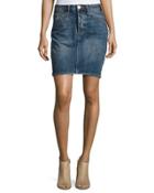 High-low 20/20 Denim Skirt, Dark Blue