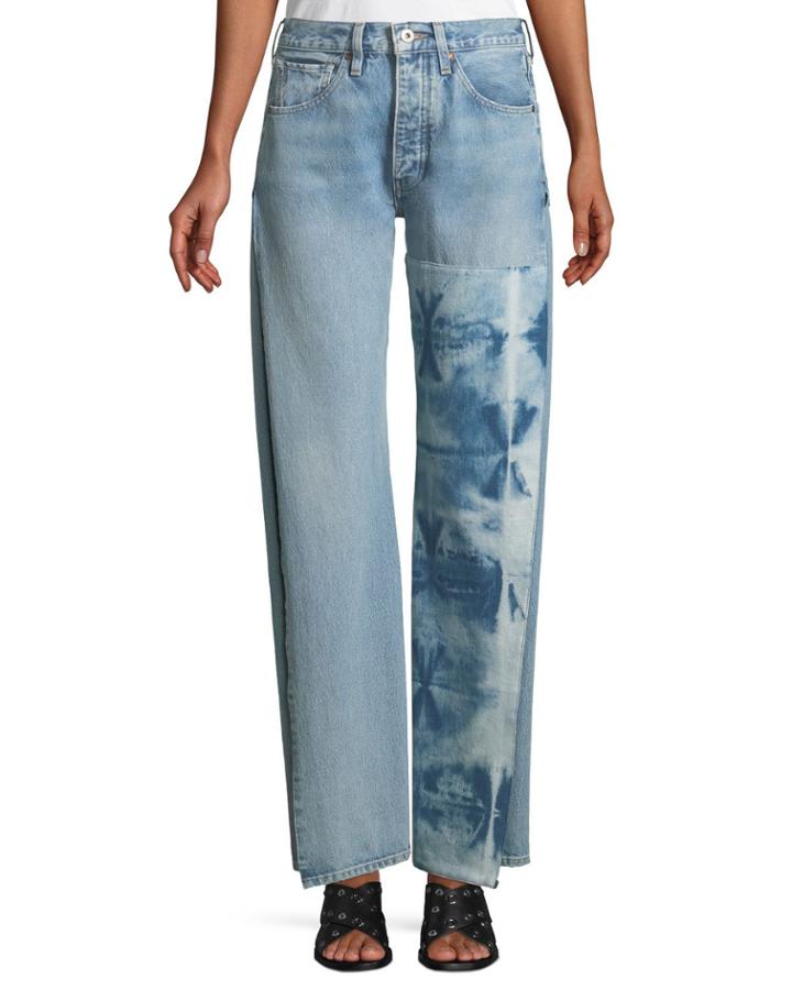Arrow Split-seam Straight-leg Jeans