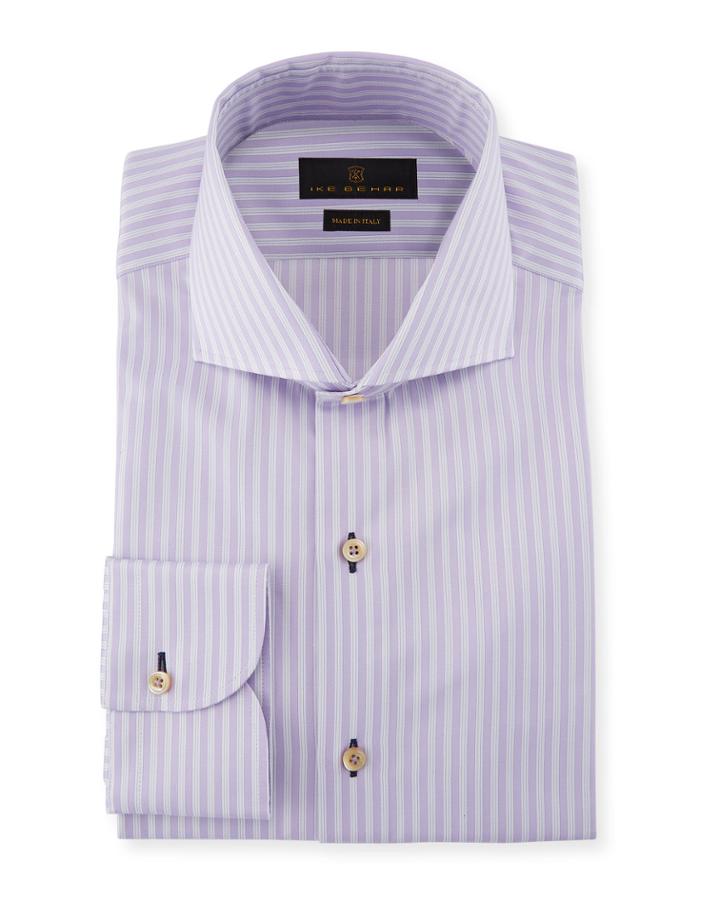 Fredrick Striped Cotton Barrel-cuff Dress