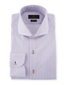 Fredrick Striped Cotton Barrel-cuff Dress
