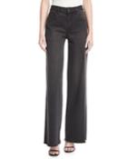 High-waist Wide-leg Denim Pants