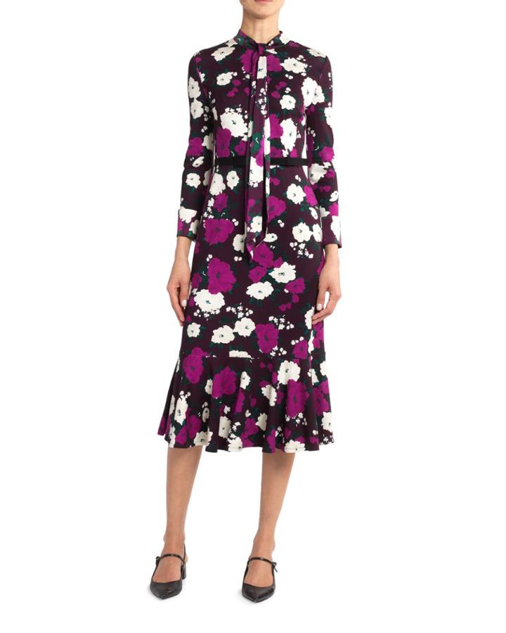 Hilma Bow Flounce Dress
