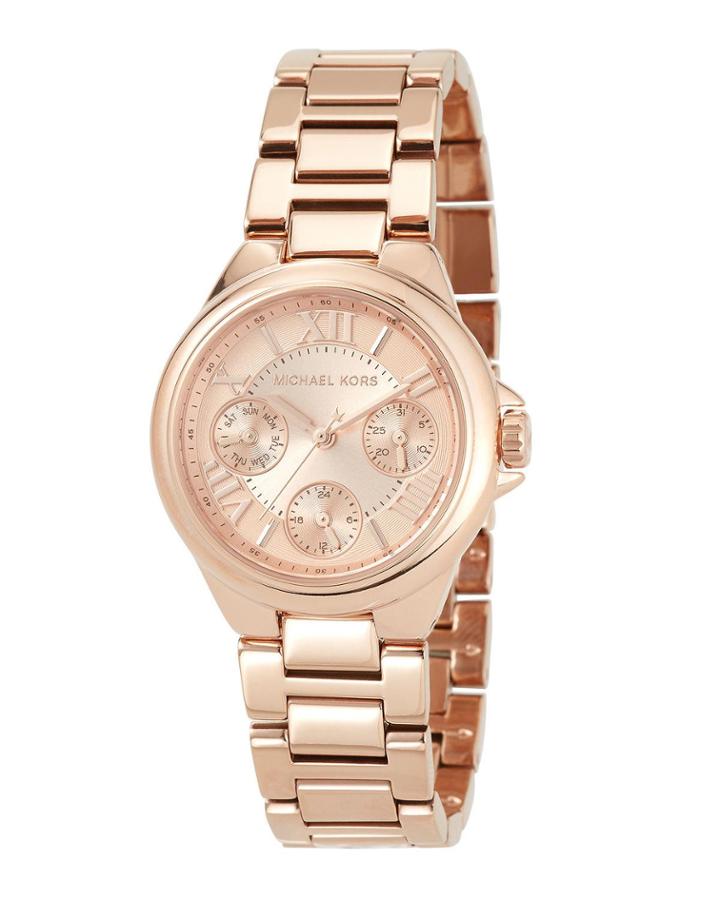 33mm Mini Bailey Chronograph Bracelet Watch, Rose Golden